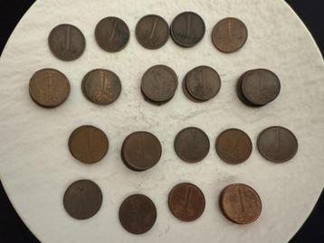 Meerdere 1 cent munten 1950 t/m 1980 beschikbaar voor biedingen