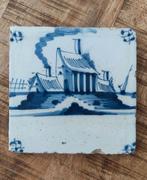 Antieke Tegel ca. 1700 delftblauw oud Hollandse keramiek, Antiek en Kunst, Antiek | Wandborden en Tegels, Ophalen of Verzenden
