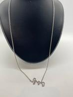 C6 Prachtige zilveren ketting 80 cm, Sieraden, Tassen en Uiterlijk, Kettingen, Ophalen of Verzenden, X, Zilver, Zilver
