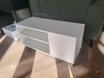 witte salontafel (91*37 cm), Huis en Inrichting, Tafels | Salontafels, Ophalen, Gebruikt, 50 tot 100 cm, 50 tot 100 cm