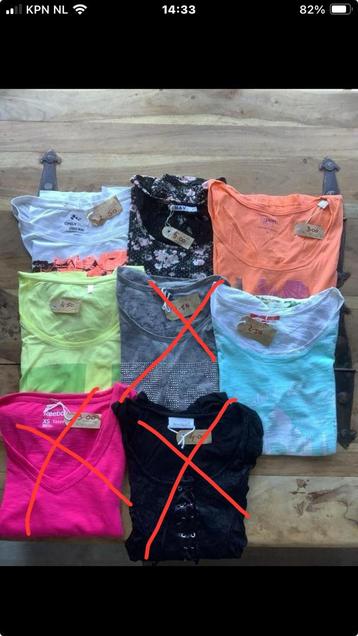 5 t-shirt maat S--esprit-Only-O'Neill-reebok vanaf€2,50 beschikbaar voor biedingen