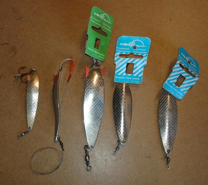 5 x vintage ABU lepels, Watersport en Boten, Hengelsport | Algemeen, Gebruikt, Molen, Ophalen of Verzenden