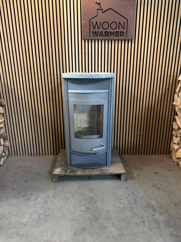 25227 Speksteenkachel 7kw, Huis en Inrichting, Kachels, Gebruikt, Vrijstaand, Houtkachel, Hout, Ophalen