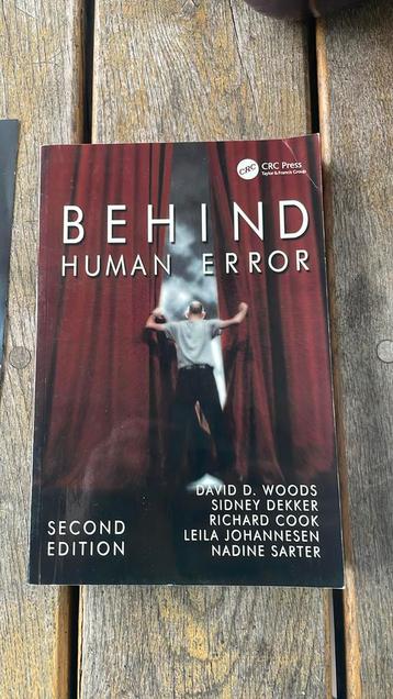 Behind human error - Sidney Dekker, David Woods beschikbaar voor biedingen