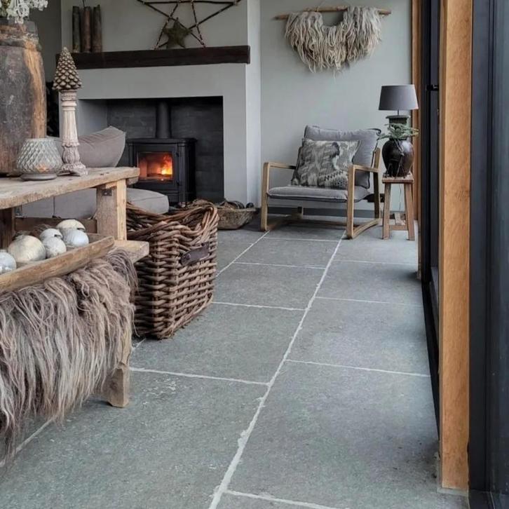 Bourgondische Dallen Natuursteen Vloertegels Antiek, Huis en Inrichting, Stoffering | Vloerbedekking, Nieuw, Overige typen, 75 m² of meer