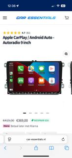 Apple CarPlay/Android Auto Autoradio 9 inch 4gbRAM + 64gb, Auto diversen, Autoradio's, Ophalen of Verzenden, Zo goed als nieuw