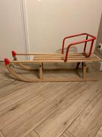 Houten Slee met Rugleuning, Ophalen of Verzenden, Rugleuning, Gebruikt, Hout