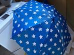Blauw met witte sterren kinder paraplu, Sieraden, Tassen en Uiterlijk, Paraplu's, Ophalen, Zo goed als nieuw, Blauw