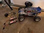 Traxxas Rustler 2wd compleet met accu’s en lader, Gebruikt, Auto offroad, Schaal 1:10, RTR (Ready to Run)