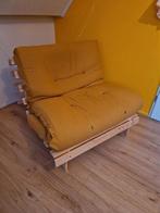 Okergele futon La Redoute - stoel en slaapbank, Ophalen, Gebruikt, 90 cm, Eenpersoons