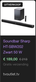 Sharp soundbar, Verzenden, Zo goed als nieuw