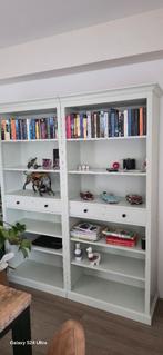 Twee identieke boekenkasten met lades, Huis en Inrichting, Kasten | Boekenkasten, Ophalen, Met plank(en), Gebruikt, 50 tot 100 cm