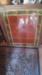 ANTIEK TAFELBLAD met Tegels uit 1850.(75x90), Antiek en Kunst, Antiek | Meubels | Tafels, Ophalen