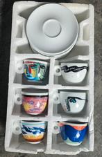 Illy espressokopjes 2 x 6 stuks plus schoteltjes PRIJS PER 6, Ophalen, Zo goed als nieuw, Overige stijlen, Kop(pen) en/of Schotel(s)