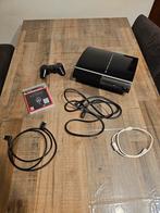 Playstation 3 inclusief controller, game en kabels, Ophalen of Verzenden, Zo goed als nieuw, Met 1 controller, Phat
