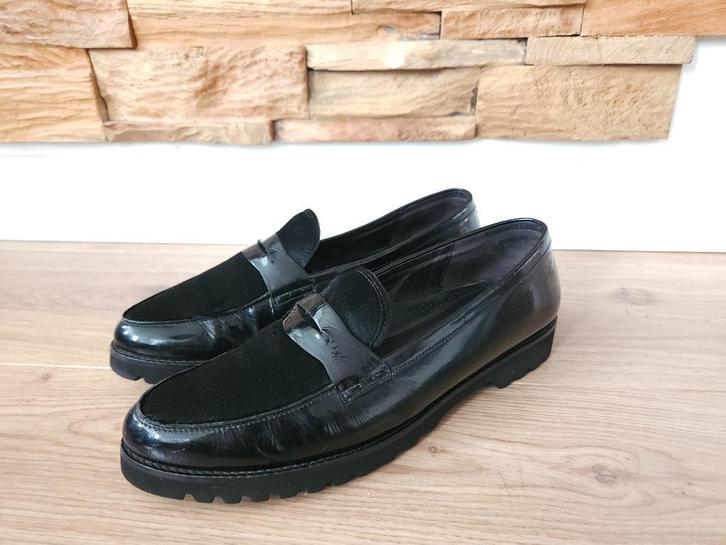 Gabor instappers ballerina's maat 9 / 43 zwart, Kleding | Dames, Schoenen, Zo goed als nieuw, Instappers, Zwart, Ophalen of Verzenden