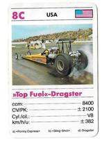 Kwartetkaart Top Fuel Dragster, Ophalen of Verzenden, Gebruikt, Auto's