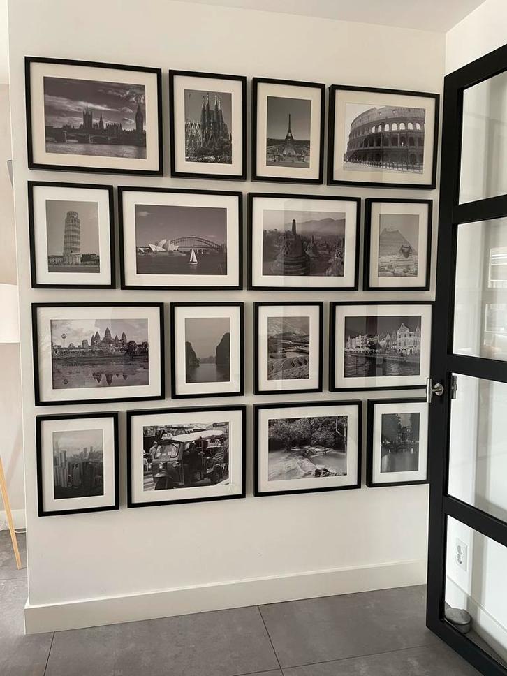 Zwarte IKEA Ribba (RÖDALM) fotolijsten - 16 stuks of p/stuk, Huis en Inrichting, Woonaccessoires | Schilderijen, Tekeningen en Foto's