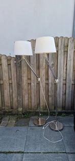 Chromen Ikea vloerlampen / samtid vloerlamp 2 stuks, Huis en Inrichting, Lampen | Vloerlampen, Ophalen, Zo goed als nieuw, 150 tot 200 cm