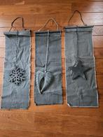 Decoratieve Wandhangers Set van 3 linnen, Ophalen of Verzenden, Nieuw