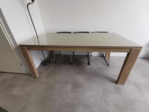 Eettafel voor 6 personen Acacia hout Afmeting 190x100, Huis en Inrichting, Tafels | Eettafels, Zo goed als nieuw, 50 tot 100 cm