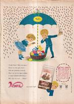 Retro reclame 1962 Venz hagelslag 'n vrolijk Pasen, Overige typen, Ophalen of Verzenden