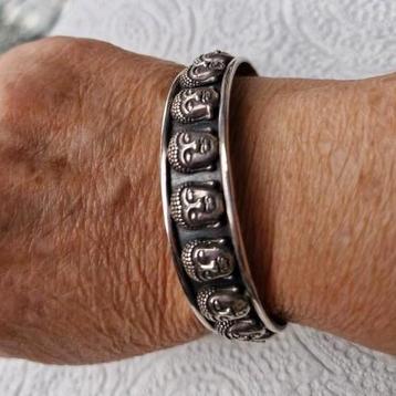 Zilveren Free Spirit Boeddha Armband - Verstelbaar beschikbaar voor biedingen