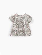 Nieuw + kaartjes: IKKS schattig topje met "blad" print mt 74, Kinderen en Baby's, Babykleding | Maat 74, Nieuw, Meisje, Shirtje of Longsleeve