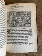 Boek Sallustius Cicero 1520 met houtsnedes perkamenten band, Ophalen of Verzenden