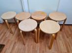 Ikea Frosta krukken 6 grote zitkrukken of plantentafels, Huis en Inrichting, Krukjes, Ophalen, Gebruikt, Hout