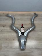 XXL Aluminium Kudu Kop herten gewei decoratie h 110 b 92 d14, Ophalen of Verzenden, V, V, V