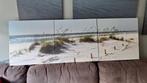3-luik strand en zee, Ophalen, Schilderij, Minder dan 50 cm
