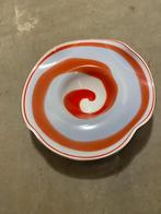 handgevormde glazen schaal uit Novy Bor, Tsjechie, Ophalen