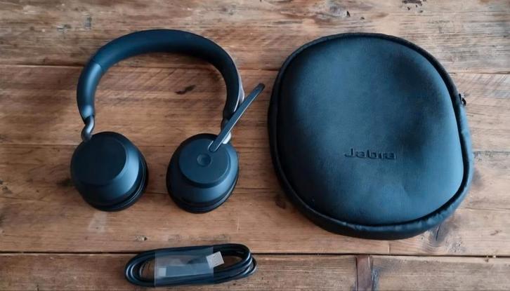 Jabra Evolve2 65 Link380a UC Stereo, Computers en Software, Headsets, Nieuw, Ophalen of Verzenden