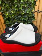 Nieuwe witte leren Wolky slippers Maat 43, Slippers, Wolky, Wit, Nieuw