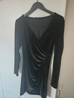 Zwarte Velvet Jurk - Maat M, Maat 38/40 (M), Zwart, Ophalen of Verzenden, Boven de knie