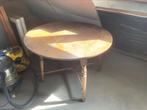 Gratis eettafel opknappertje, Huis en Inrichting, Tafels | Eettafels, Ophalen, Gebruikt, Rond, 50 tot 100 cm