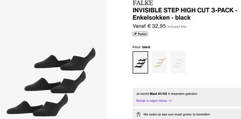 Falke 3 paar sneaker sokken 41-42 zwart zgan twv >30 euro, Kleding | Dames, Sokken en Kousen, Zo goed als nieuw, Sokken en Kniesokken