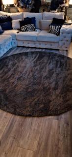 Hoogpolig rond vloerkleed, Huis en Inrichting, Stoffering | Tapijten en Kleden, Ophalen, Rond, 200 cm of meer, Zo goed als nieuw