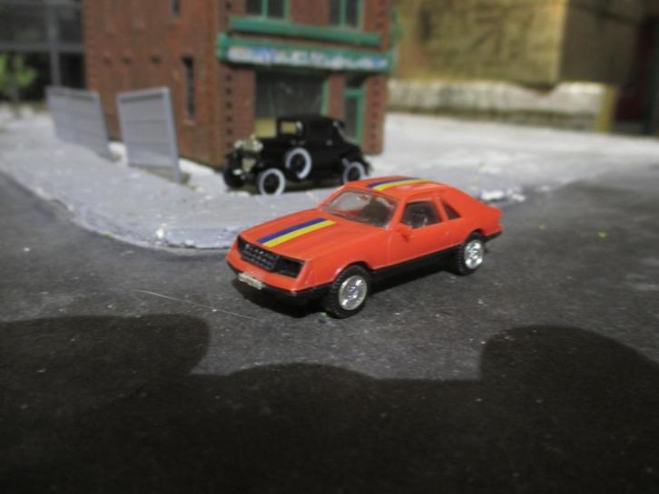Ford Mustang III - Herpa Cobra ( Made in Hong Kong ), Hobby en Vrije tijd, Modelauto's | 1:87, Gebruikt, Ophalen of Verzenden
