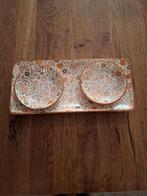 Set schaaltjes (koekjes+theezakjes), Huis en Inrichting, Porselein of Keramiek, Schaal, Rond, Nieuw