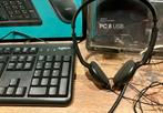 Logitech MK120 keyboard & mouse + EPOS headset, Computers en Software, Headsets, Ophalen of Verzenden, Zo goed als nieuw, Over-ear