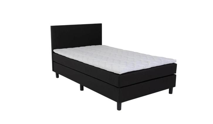 Box spring met storage, Huis en Inrichting, Slaapkamer | Boxsprings, Zo goed als nieuw, 90 cm, 200 cm, Eenpersoons, Zwart, Ophalen