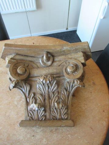Oer 11468 ANTIEK 18e eeuws eikenhouten snijwerk ornament beschikbaar voor biedingen