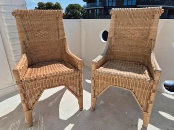 2 Rotan Tuinstoelen - Gratis! beschikbaar voor biedingen
