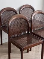 Set of 4 Mid - Century chairs by Lübke - Germany, Ophalen, Bruin, Zo goed als nieuw, Vier