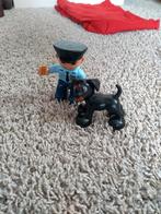Duplo hond politieagent met hond, Ophalen of Verzenden, Zo goed als nieuw, Complete set, Duplo