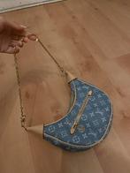 Mooie Denim Schoudertas met Ketting, Ophalen of Verzenden, Zo goed als nieuw, Blauw, Schoudertasje