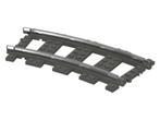 Lego Dark Gray Train, Track 9V Curve, Ophalen of Verzenden, Gebruikt, Losse stenen, Lego