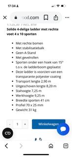 In nieuw staat solide ladder 4x10, Doe-het-zelf en Verbouw, Ladders en Trappen, Ophalen